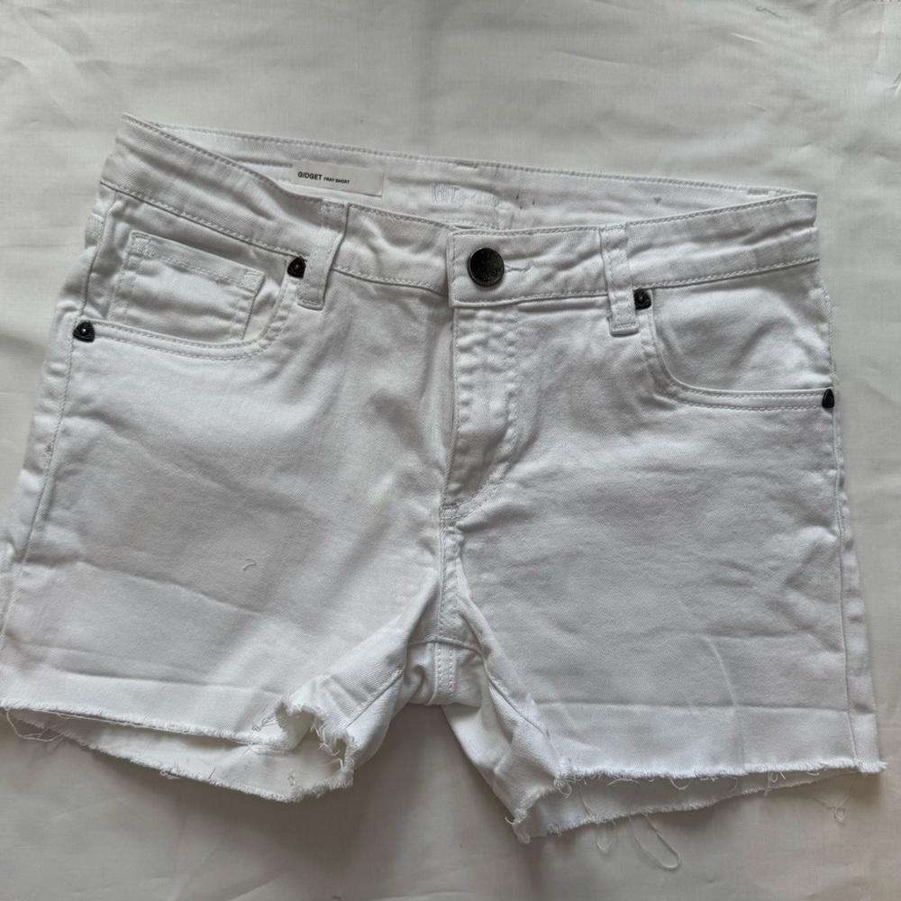 Kut from the Kloth White Jean Shorts